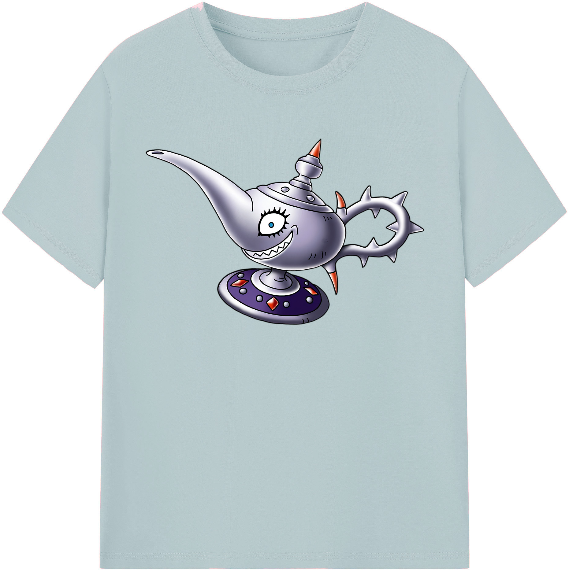 （画像用） ドラゴンクエスト Doragon Kuesuto Dragon Quest 綿100％半袖Tシャツ（フロントプリント）